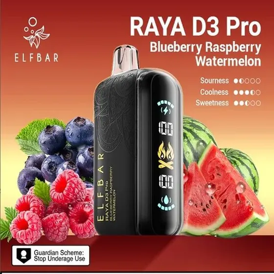 ElfBar Raya D3 Pro Blueberry Raspberry Watermelon
