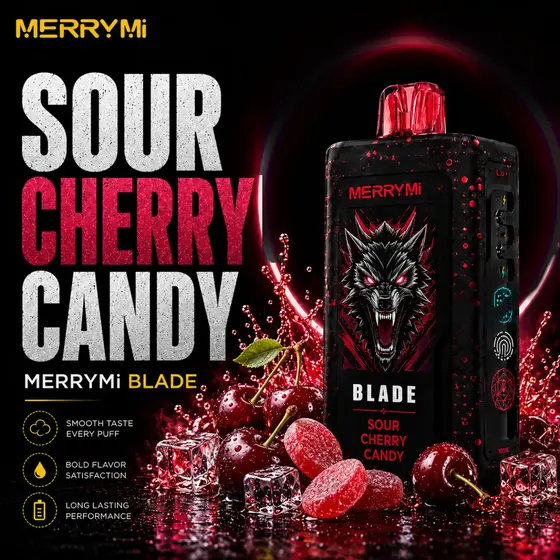 MerryMi Blade Sour Cherry Candy